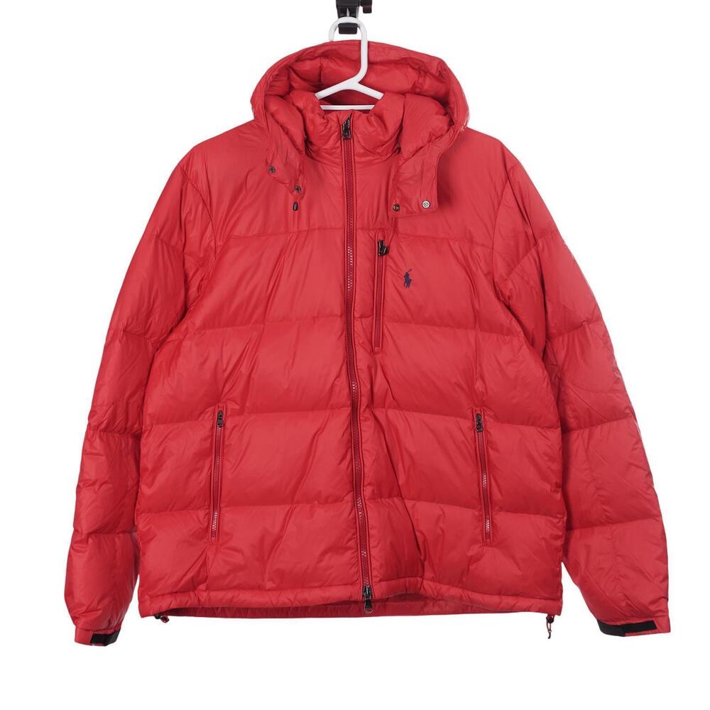 NWOT Polo Ralph Lauren El Cap Jacket 2XB Red Down Puffer Full Zip Hooded
